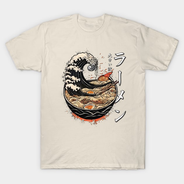 Ramen Waves T-Shirt by Gonpachiro